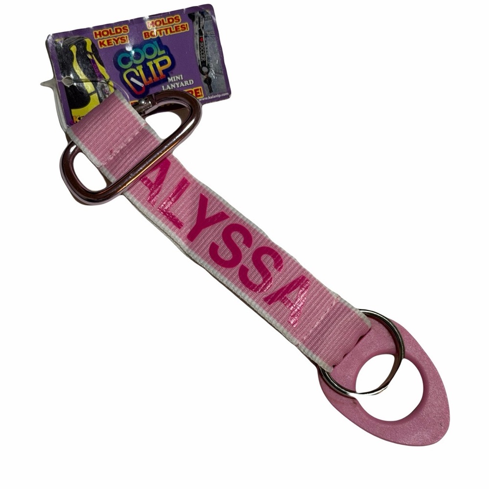Pink Personalized Keychain Alyssa B8